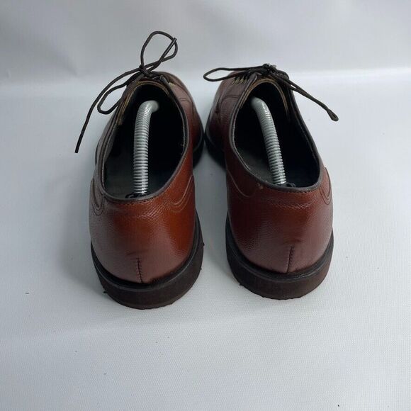 VTG Men\'s FOOTJOY Premier Classics Dry Brown LEATHER Golf SPIKELESS Shoes 10.5 D main image 4